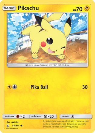 Pikachu (054/214) - SUB  - Common - Reverse Holofoil