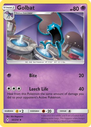 Golbat (065/214) - SUB  - Uncommon - Reverse Holofoil