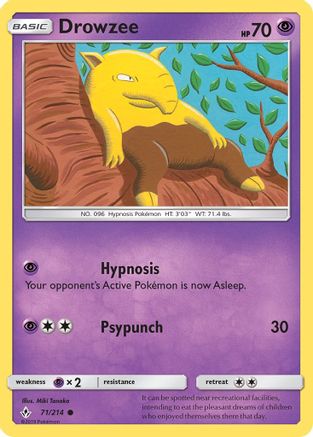 Drowzee (071/214) - SUB  - Common - Reverse Holofoil