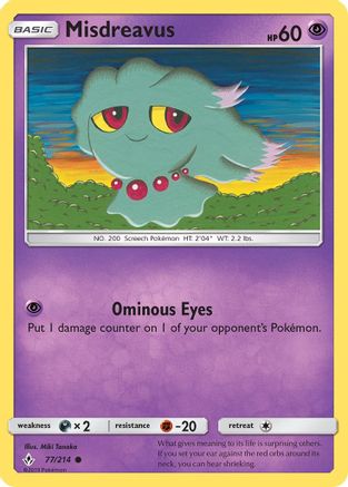 Misdreavus (077/214) - SUB  - Common - Reverse Holofoil