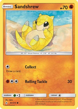 Sandshrew (083/214) - SUB  - Common - Reverse Holofoil