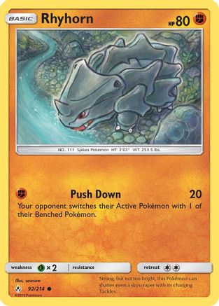 Rhyhorn (92) (092/214) - SUB  - Common