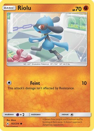 Riolu (102/214) - SUB  - Common - Reverse Holofoil