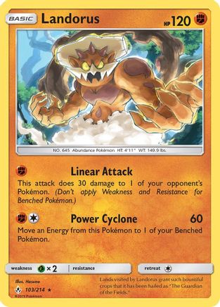 Landorus (103) - SUB  - Holo Rare - Holofoil