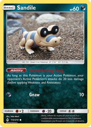 Sandile (113) (113/214) - SUB  - Common - Reverse Holofoil