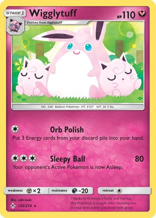 Wigglytuff (135/214) - SUB  - Rare - Reverse Holofoil