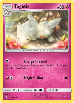 Togetic (137/214) - SUB  - Uncommon - Reverse Holofoil