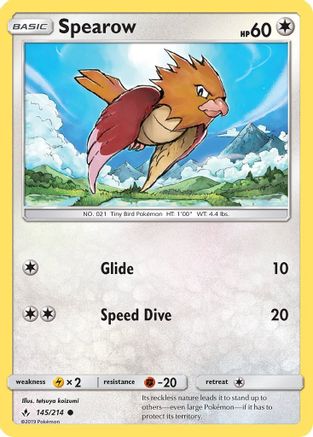 Spearow (145/214) - SUB  - Common