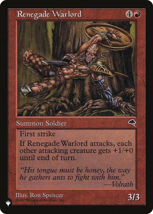 Renegade Warlord (LIST-TMP-197) - uncommon