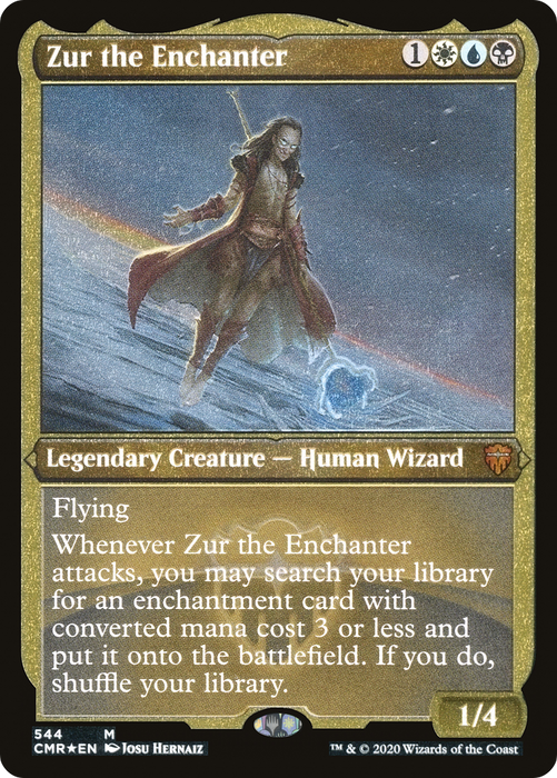 Zur the Enchanter (CMR-544) - mythic - Etched Foil