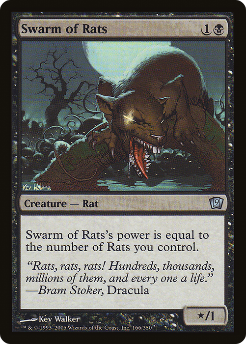 Swarm of Rats (9ED-166★) - uncommon - Foil