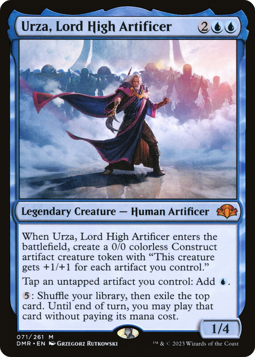 Urza, Lord High Artificer (DMR-071) - mythic