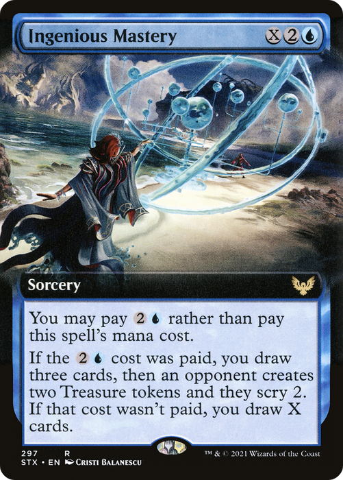 Ingenious Mastery (STX-297) - rare: (Extended Art) - Foil