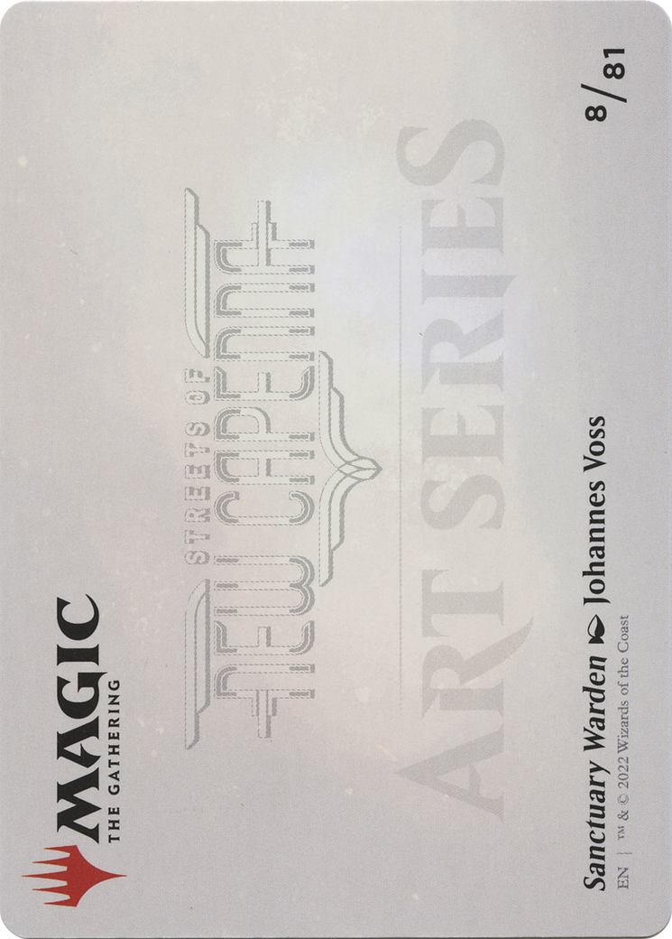 Sanctuary Warden // Sanctuary Warden (ASNC-008) - common (Borderless) - Foil