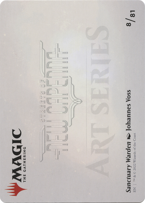 Sanctuary Warden // Sanctuary Warden (ASNC-008) - common (Borderless) - Foil