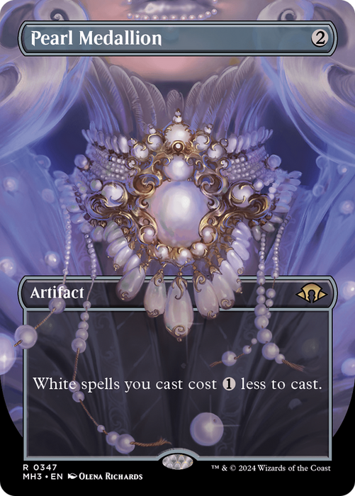 Pearl Medallion (MH3-347) - rare (Borderless) - Foil