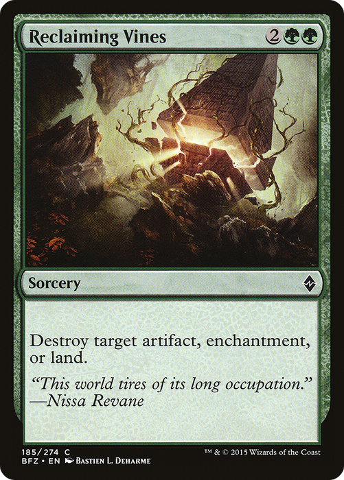Reclaiming Vines (BFZ-185) - common - Foil