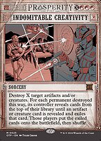 Indomitable Creativity (OTP-025) - mythic: (Showcase) (Borderless)