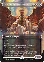 Herald of Eternal Dawn (FDN-368) - mythic (Borderless) - Foil