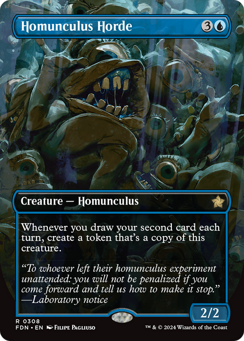 Homunculus Horde (FDN-308) - rare (Borderless)