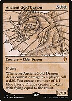 Ancient Gold Dragon (CLB-376) - mythic: (Showcase)