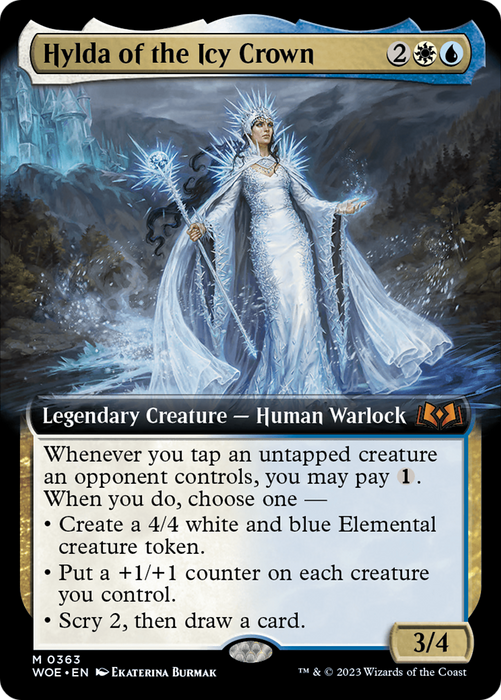 Hylda of the Icy Crown (WOE-363) - mythic: (Extended Art)