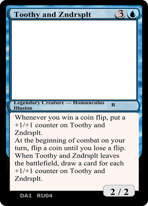 Toothy and Zndrsplt (UNK-RU04B) - rare