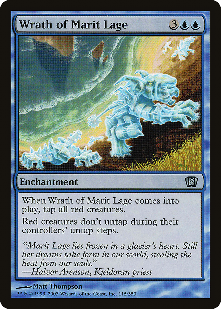 Wrath of Marit Lage (8ED-115★) - uncommon - Foil