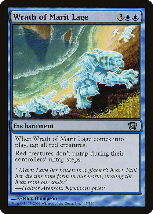Wrath of Marit Lage (8ED-115★) - uncommon - Foil