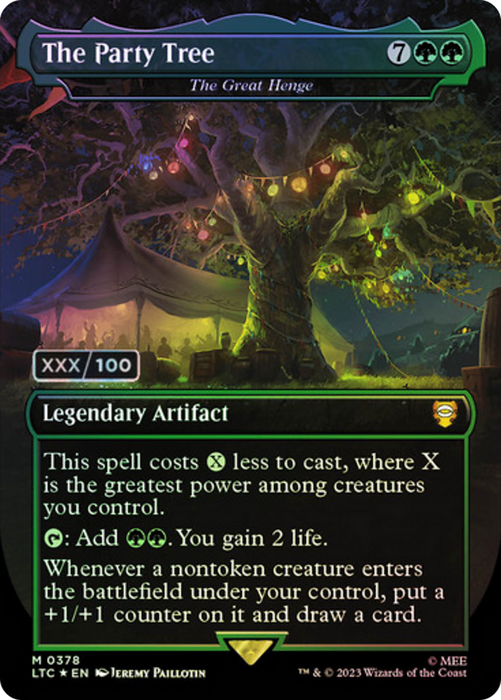 The Great Henge (LTC-378Z) - mythic / The Party Tree (Borderless) - Foil
