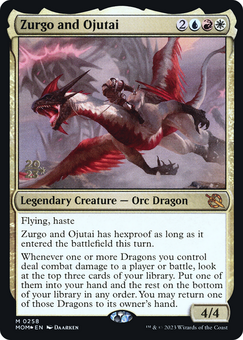 Zurgo and Ojutai (PRE-258S) - mythic - Foil