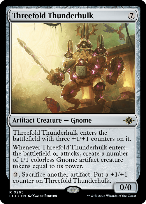 Threefold Thunderhulk (LCI-265) - rare - Foil