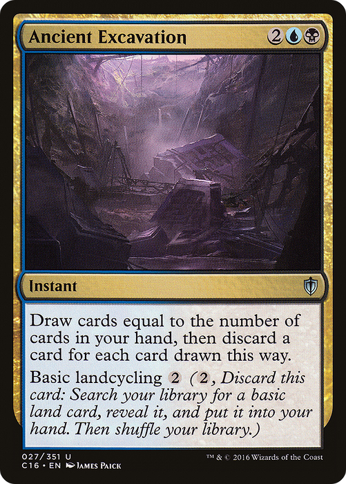 Ancient Excavation (C16-027) - uncommon