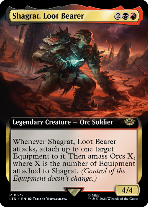 Shagrat, Loot Bearer (LTR-372) - rare: (Extended Art)