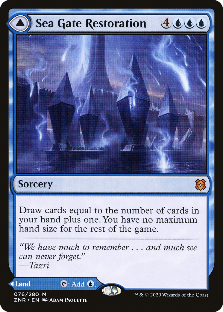 Sea Gate Restoration // Sea Gate, Reborn (ZNR-076) - mythic - Foil