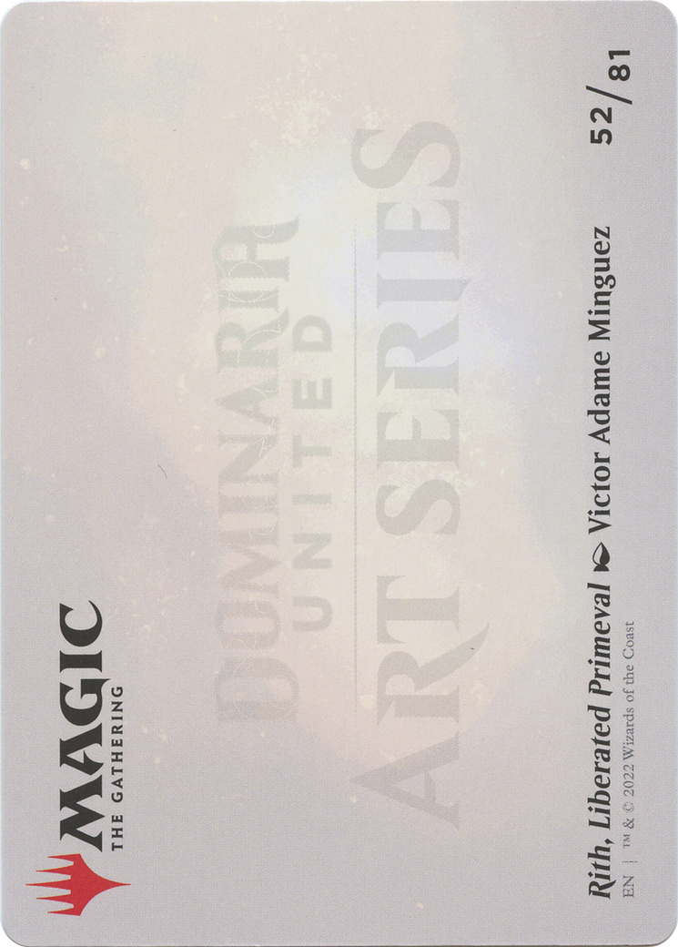 Rith, Liberated Primeval // Rith, Liberated Primeval (ADMU-052) - common (Borderless) - Foil
