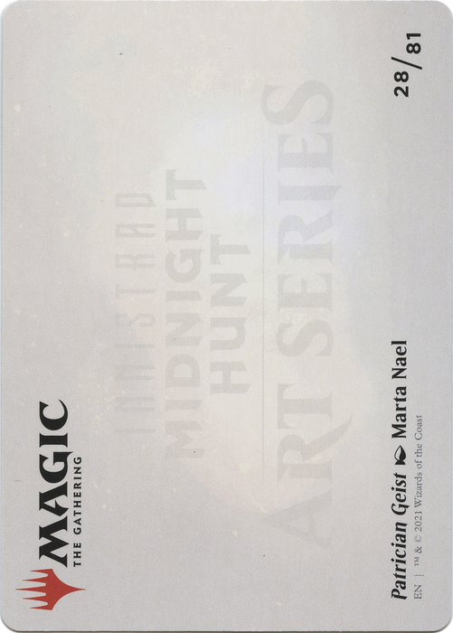 Patrician Geist // Patrician Geist (AMID-028) - common (Borderless) - Foil