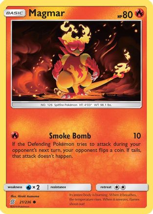 Magmar (021/236) - SUM  - Common - Reverse Holofoil
