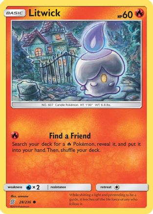 Litwick (28) (028/236) - SUM  - Common - Reverse Holofoil