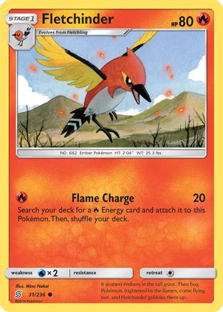 Fletchinder (031/236) - SUM  - Common - Reverse Holofoil