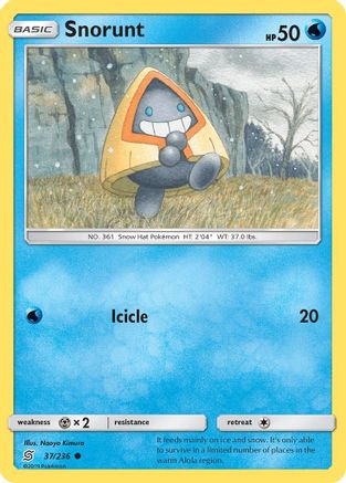 Snorunt (037/236) - SUM  - Common - Reverse Holofoil