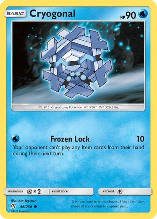 Cryogonal (046/236) - SUM  - Common - Reverse Holofoil