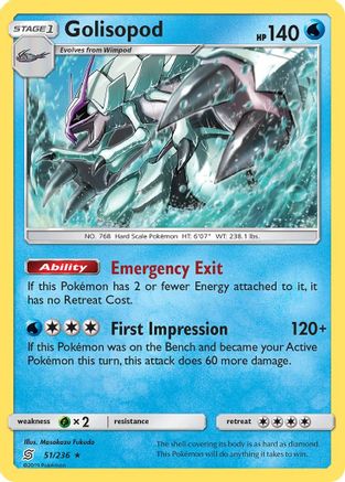 Golisopod (051/236) - SUM  - Holo Rare - Holofoil