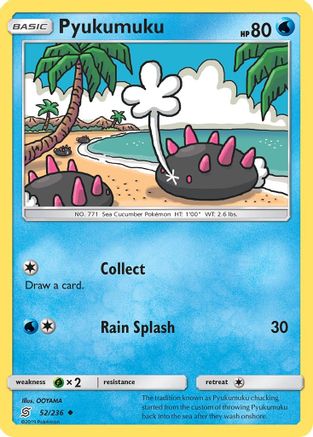 Pyukumuku (052/236) - SUM  - Uncommon - Reverse Holofoil