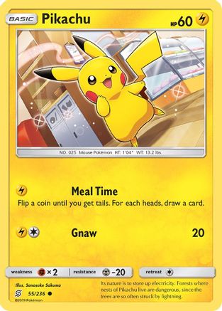 Pikachu (55) (055/236) - SUM  - Common