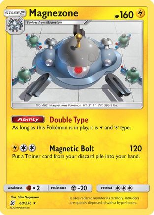 Magnezone (060/236) - SUM  - Holo Rare - Reverse Holofoil
