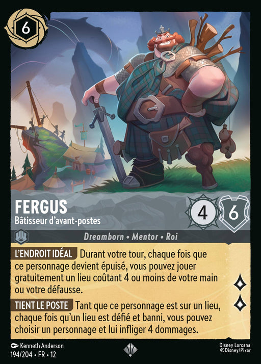Fergus - Bâtisseur d'avant-postes