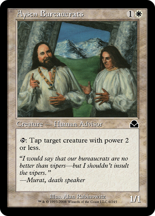 Aysen Bureaucrats (ME2-006) - common - Foil