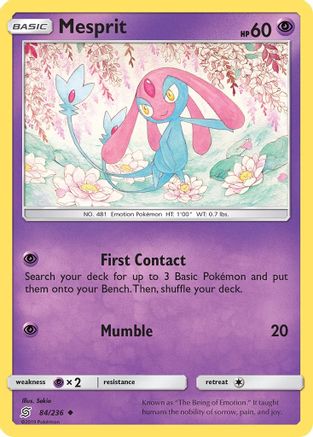 Mesprit (084/236) - SUM  - Uncommon - Reverse Holofoil