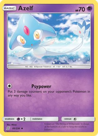 Azelf (085/236) - SUM  - Uncommon - Reverse Holofoil